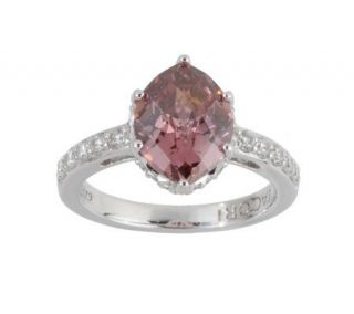 Tacori Epiphany Diamonique Simulated Pink Tourmaline Ring —