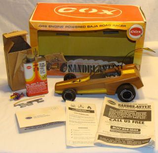 Old 1976 Cox Sandblaster .049 vintage gas powered model car with