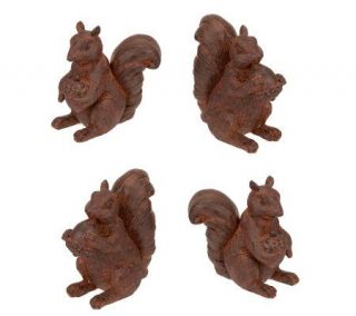 Set of 4 Squirrel Figures by Valerie —