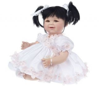 Cherry Blossoms Limited Edition Porcelain 12Seated Doll by Marie 