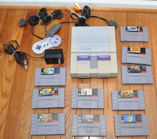  Super Nintendo Console 11 Games