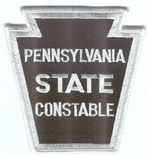 PENNSYLVANIA STATE CONSTABLE POLICE PATCH OLD STYLE / KEYSTONE