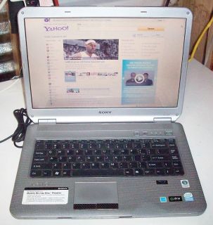 Sony Vaio Computer Laptop VGN NS160ES Series Blu Ray Used