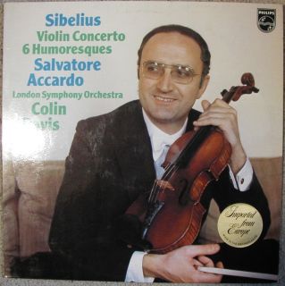 Colin Davis London Symphony Salvatore Accardo Sibelius Violin Concerto