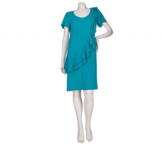 EffortlessStyle by Citiknits Cap Sleeve Ruffle Dress —