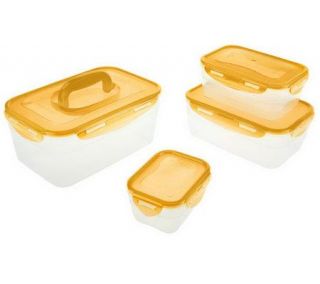 Lock & Lock 4 piece Nestable Rectangle Storage Set —