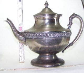 Vintage Lehman Brothers Silver on Copper Tea Pot Kettle