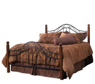 Hillsdale House Madison Twin Bed   Cherry Finish/Black —