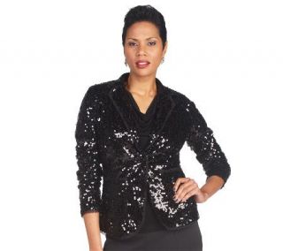 Joan Rivers Touch of Sparkle Sequin Blazer —