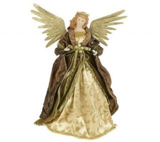 Angel Tree Topper with Metal Wings by Valerie —