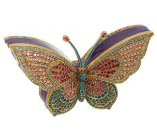 Joan Rivers Butterfly Box Crystallized w/Swarovski Elements — 