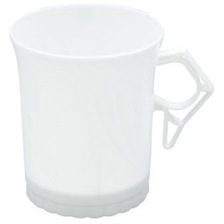 Plastic Coffee Cups White Newbury 8oz 8 Pack 12476