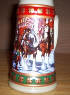 Budweiser Holiday Stein Collection Hometown Holiday
