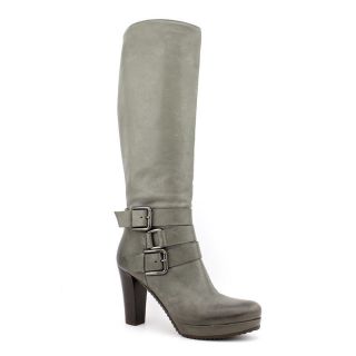 Cordani Verna Womens Size 7 Gray Leather Fashion Knee High Boots EU 37