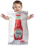 INFANT HEINZ KETCHUP PACKET FOOD CONDIMENT BUNTING COSTUME GC4854