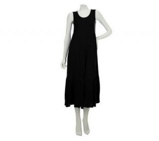 Susan Graver Knit Multi tiered Sleeveless Dress —