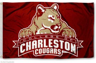 College of Charleston Cougars Flag Cofc Large 3x5