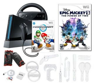 Nintendo Wii Epic Mickey 2 Bundle with Memory Card, and More