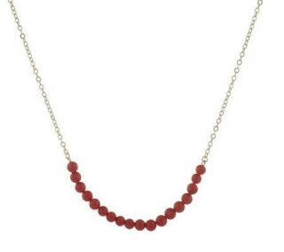 36 Gemstone Bead and Chain Link Necklace 14K Gold —