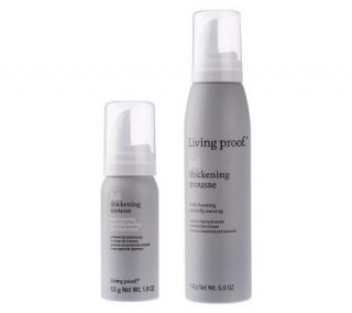 Living Proof Full Thickening Mousse 5 oz. with 1.9 oz. Travel Mousse 