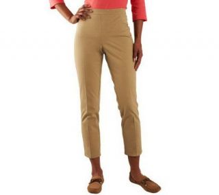 Isaac Mizrahi Live 24/7 Stretch Pull On Ankle Length Pants — 