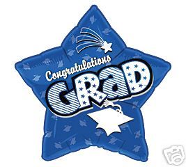 Graduation 18 Balloons Gifts Blue Star Congratulation