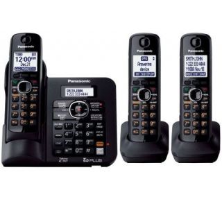 Panasonic DECT 6.0 Plus Answering System w/3 Handsets —