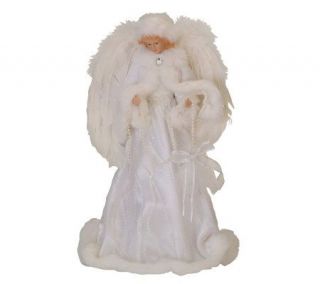 16 Irridescent White Angel Tree Topper by Sterling —
