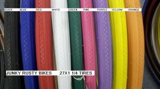 27x1 1 4 Bike Bicycle Road Bike Tires Solid Color Pink Red Blue Black