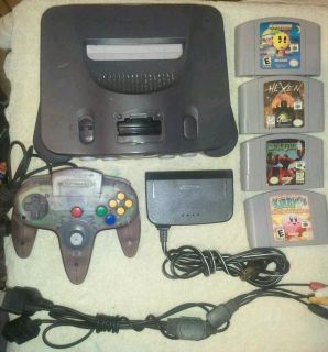 Nintendo 64 Console and Games Works Perfect Complete