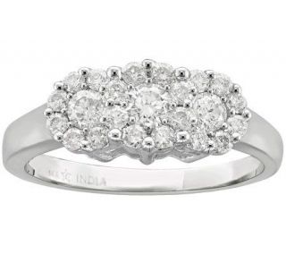 Affinity Diamond 3/4 ct tw Fantasy Flower Ring,14K —