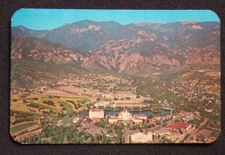 1965 Aerial Broadmoor Hotel Colorado Springs Co El Paso
