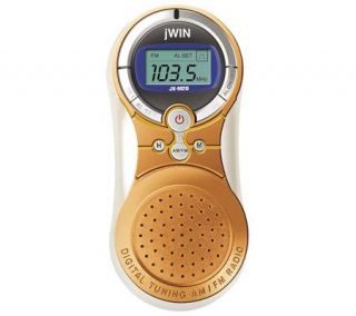 jWIN JXM20 Portable Digital AM/FM Radio w/AlarmClock   Orange