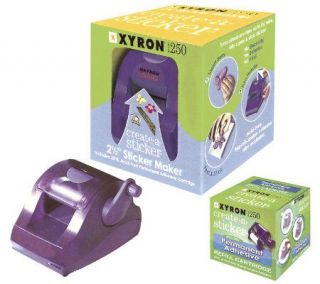 Xyron 250 Create A Sticker with Cartridge and Adhesive Film — 
