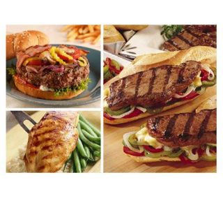 Kansas City Sirloin Steak, Burger, and ChickenGrilling Combo
