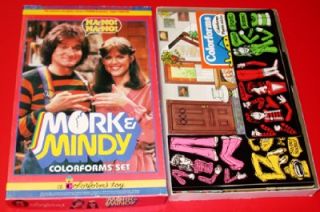 vintage 1979 tv s mork mindy colorforms play set mib