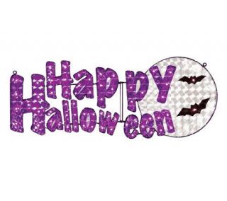 45 Outdoor Holographic Happy Halloween Sign byBrite Star —