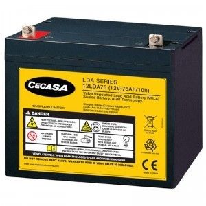 SLA Battery 12 volt 75Ah for Telecomm UPS Energy Backup Controls