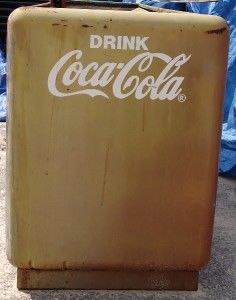 vintage coca cola cooler for parts