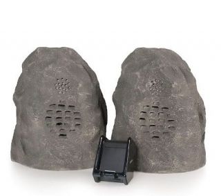 Audio Unlimited 900MHz Granite Wireless Rock Speakers   E259049