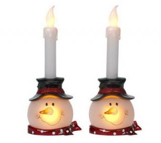 Bethlehem Lights Set/2 Novelty Christmas Candles —