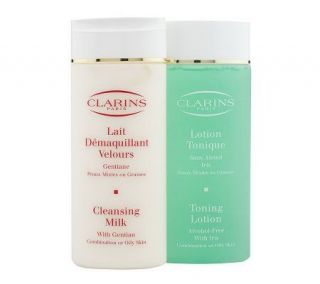 Clarins Cleansing Milk& Toning Lotion Duo —