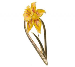 Bob Mackies Delightful Daffodil Pin —