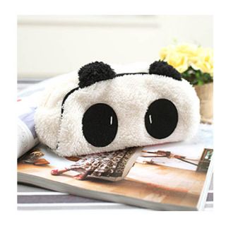  Soft Plush Panda Pencil Pen Case Bag in Bag Cosmetic Makeup Bag Pouch