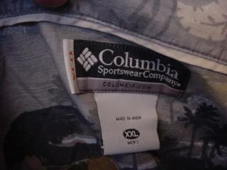 Columbia Sportswear Mens Casual Shirt Hawaiian Button Front Size XXL