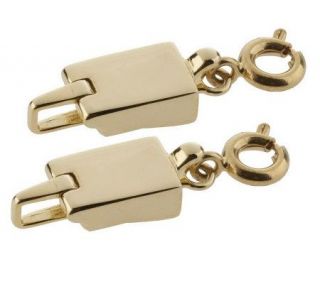 ClickSecure Set of 2 Self Locking Magnetic Jewelry Clasps —