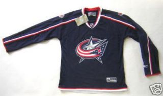 RBK Columbus Blue Jackets Home Jersey Ladies Small New