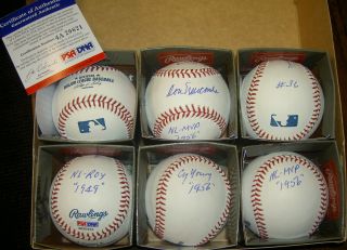 Don Newcombe Autographed Signed Statball Stat Baseball Dodgers PSA DNA