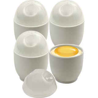 Microwave Egg Cookers Set of 4 Cooks in 25 to 40 Seconds by Chef Buddy