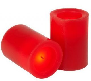 CandleImpressio Setof 2 Scented 4 Flameless Candles with Dual Timers 